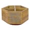 10" Natural Brown Wood Rustic Lazy Susan Caddy